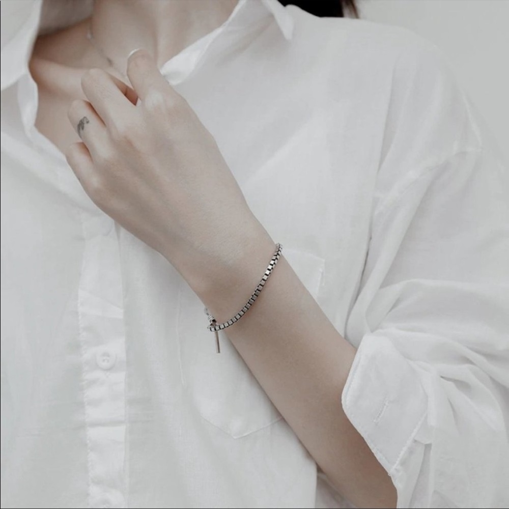NEW 925 STERLING SILVER CHAIN BRACELET - Picture 7 of 9